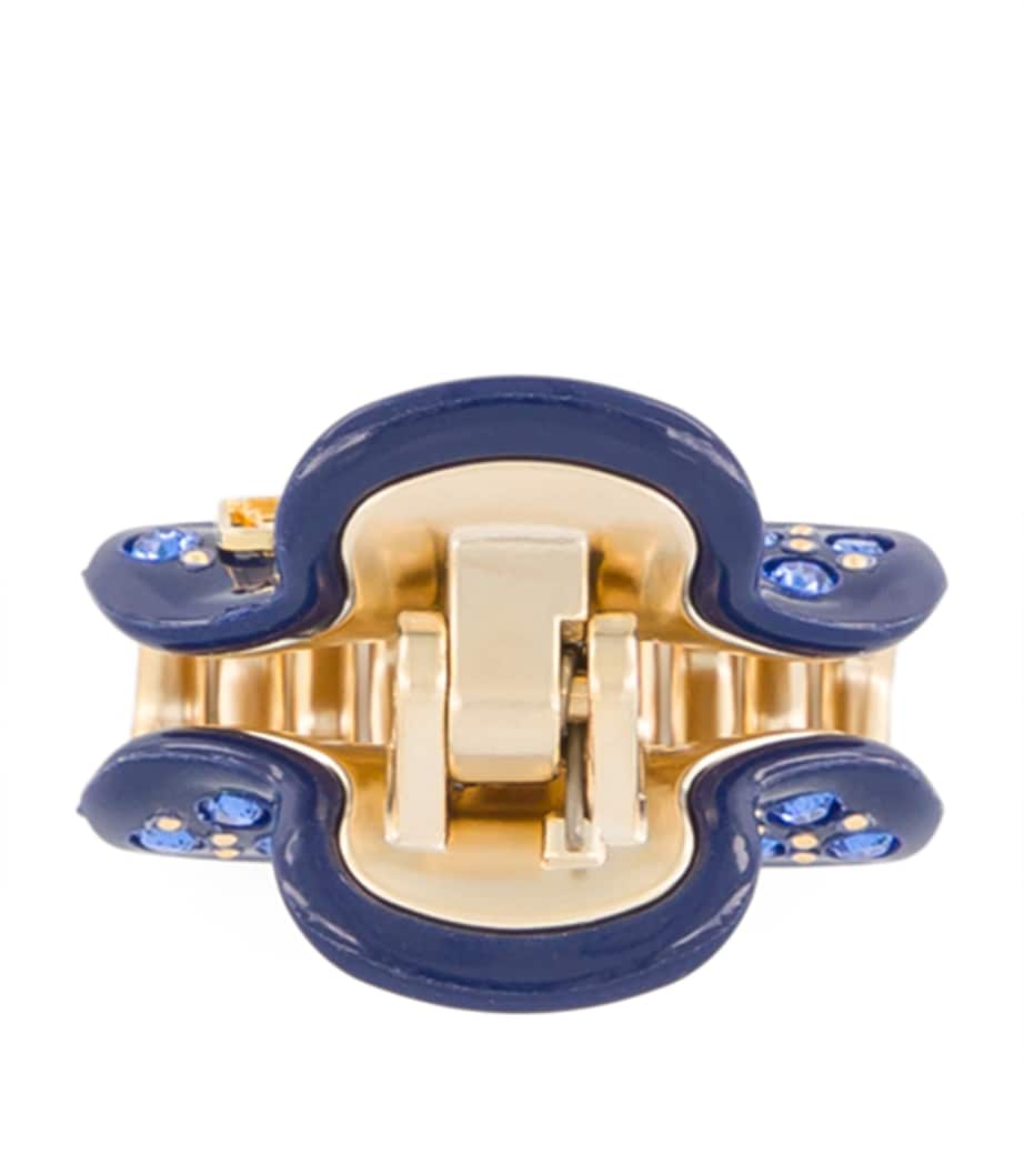 Alexandre de Paris gold-plated crystal hair clip, UK version