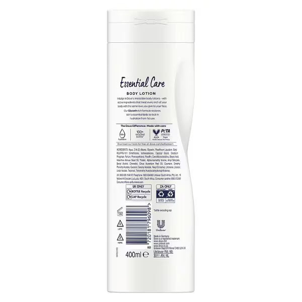 Dove Body Love Essential Care Body Lotion 400ml - British product