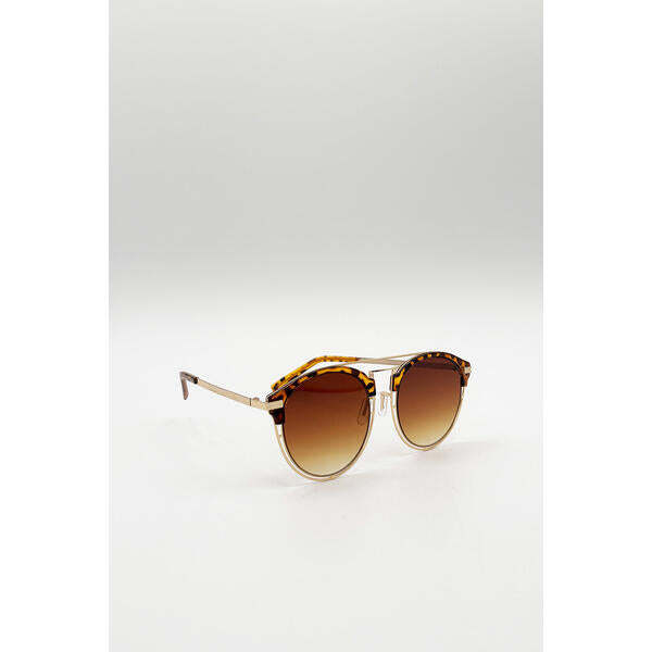SVNX brown tortoise sunglasses with brown lenses (British brand)