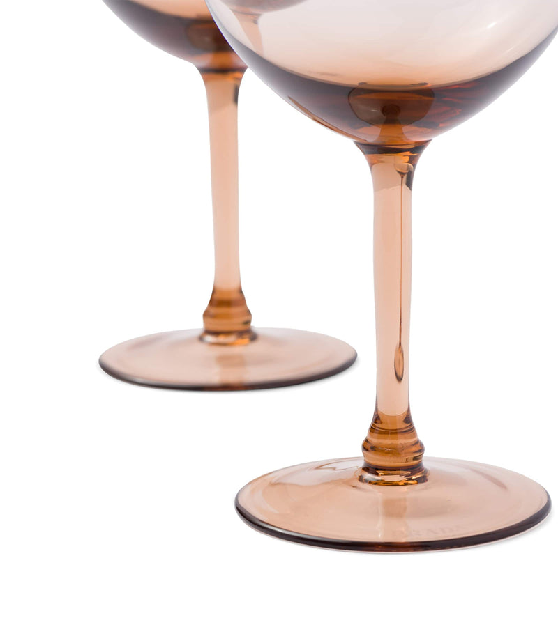 Prada New York red wine glasses 2-pack imported from the UK