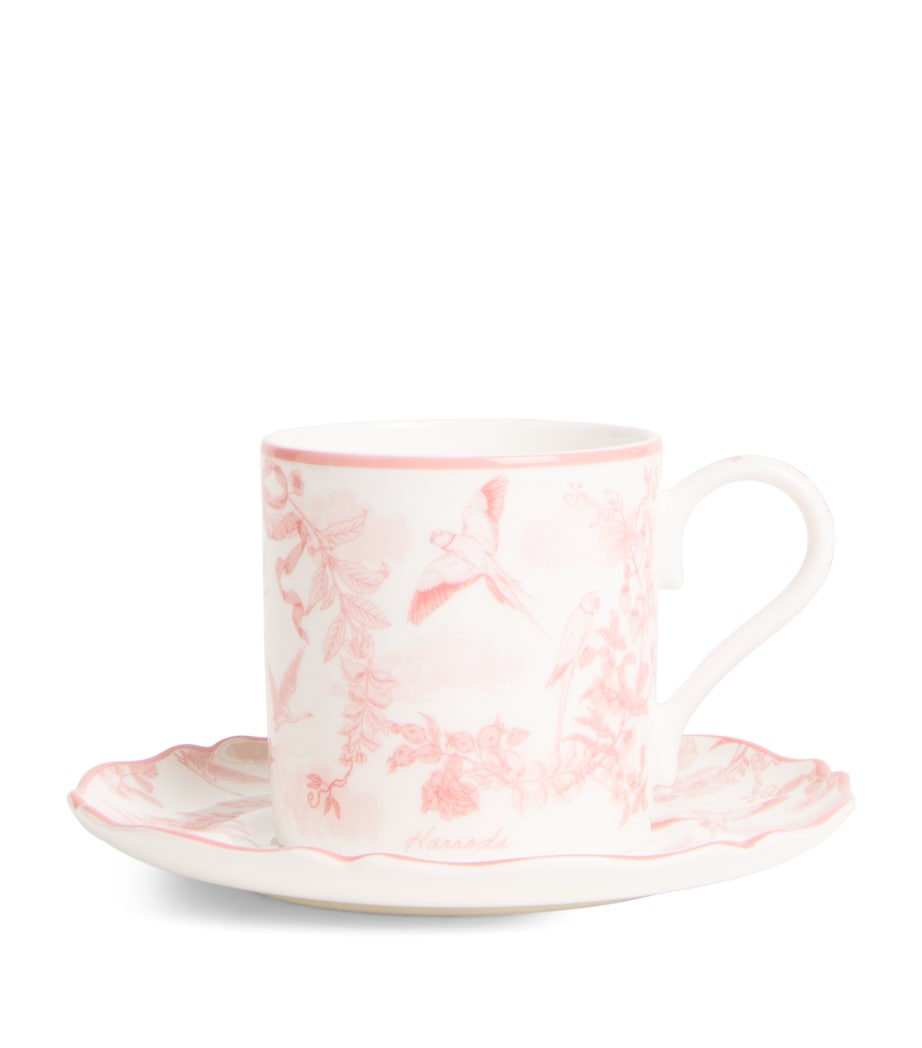 Harrods Toile espresso cup and saucer, UK version
