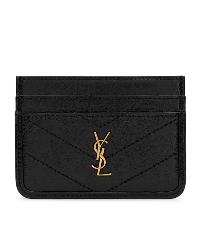 حامل بطاقات Saint Laurent Cassandre من جلد العجل، إصدار المملكة المتحدة