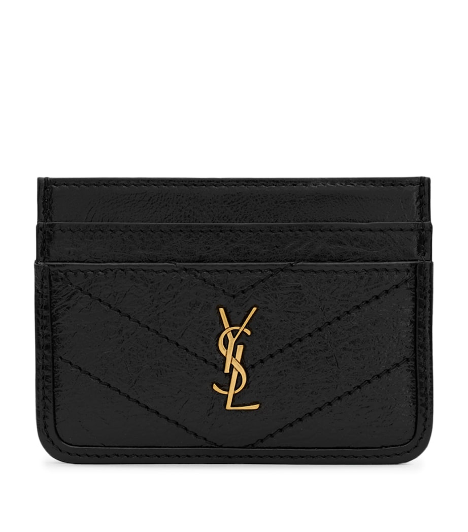 حامل بطاقات Saint Laurent Cassandre من جلد العجل، إصدار المملكة المتحدة