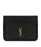 حامل بطاقات Saint Laurent Cassandre من جلد العجل، إصدار المملكة المتحدة