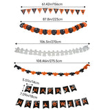 Livingandhome Halloween decoration kit with banners and bats - British product