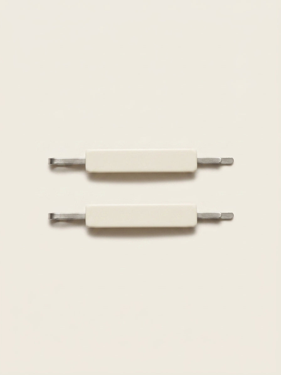 Prada gold-toned metal hair clips set of two (British brand)