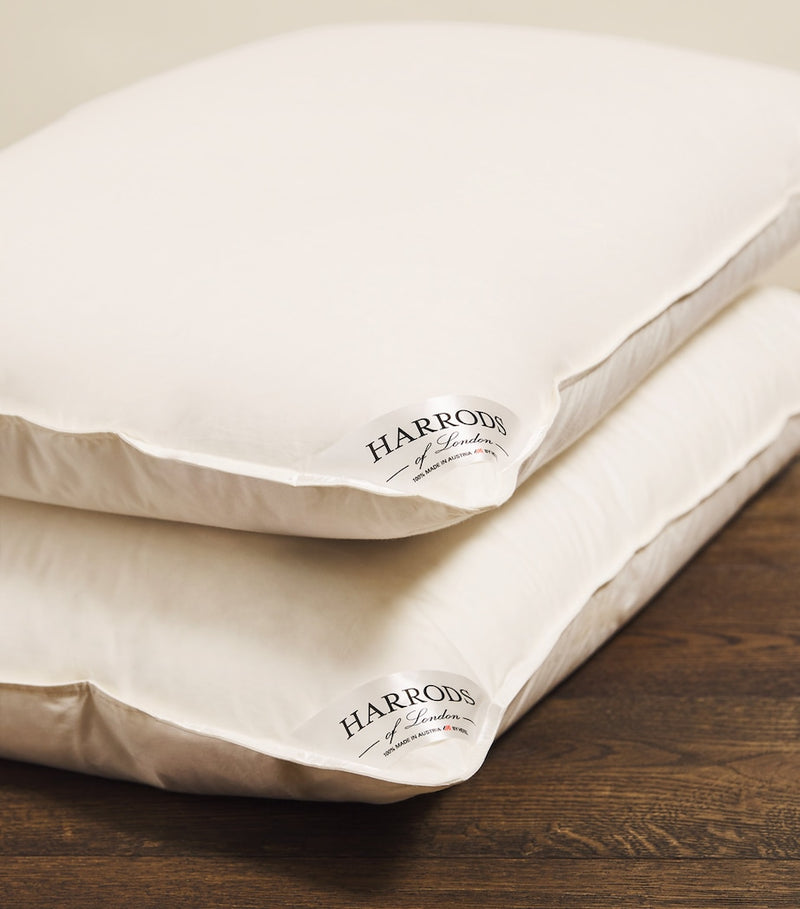 Harrods of London Soft Matterhorn Goose Down King Pillow 50cm x 90cm, UK version