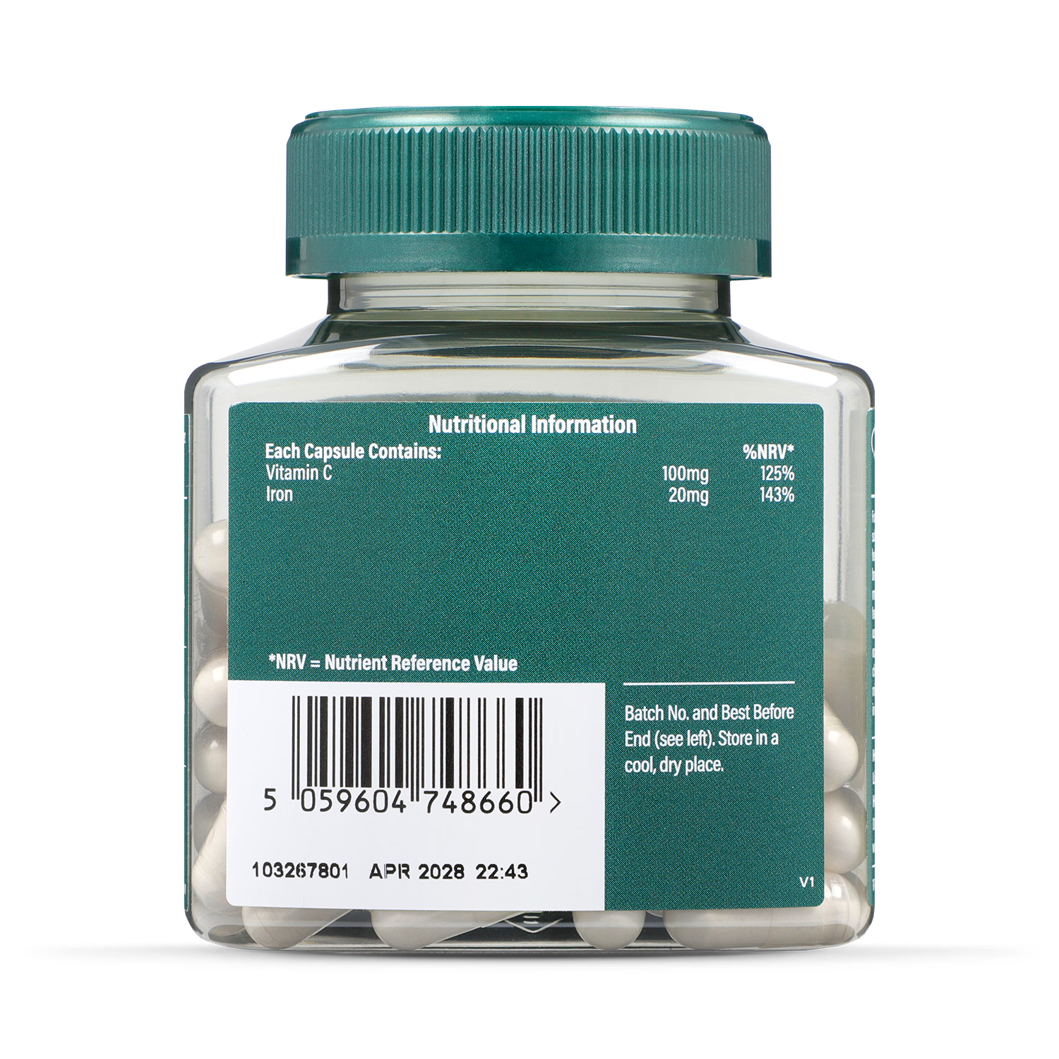 Holland & Barrett Gentle Iron Capsules 90 Count, UK version