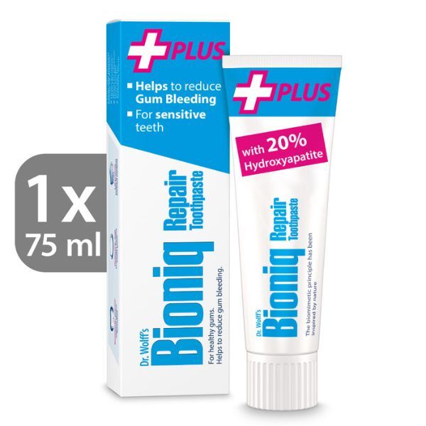 Dr. Wolff's Bioniq Repair Plus Toothpaste Fluoride Free 75ml GOODS Superdrug   