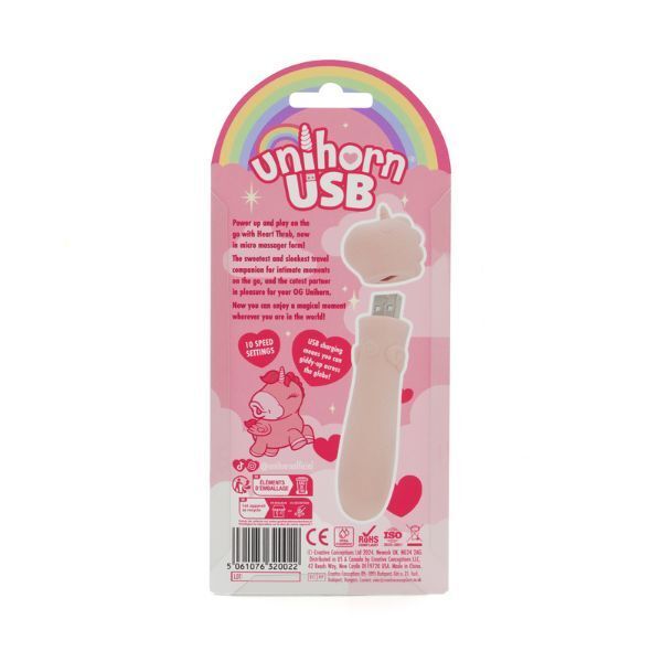 Unihorn Heart Throb USB bullet vibrator - British product