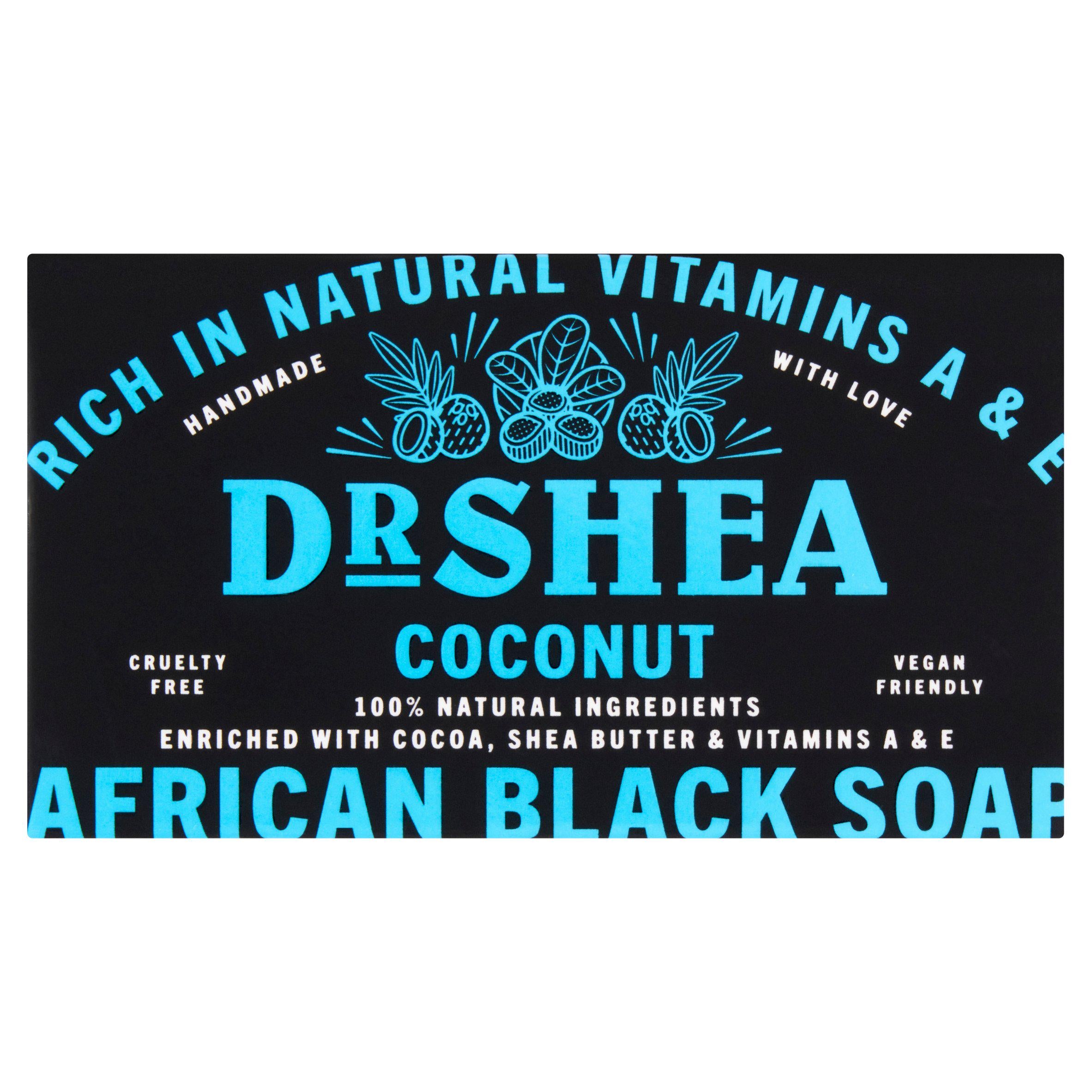 Dr Shea Coconut African Black Soap 100g GOODS Sainsburys   