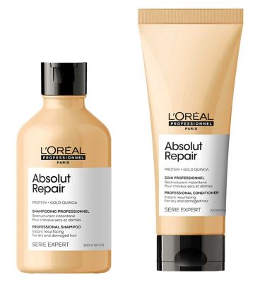 L'oréal Professionnel Serie Expert Absolut Repair Shampoo And Conditioner Duo For Dehydrated Hair GOODS Boots   