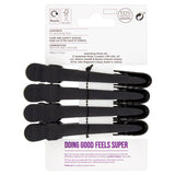 Superdrug black sectioning clips (British brand)