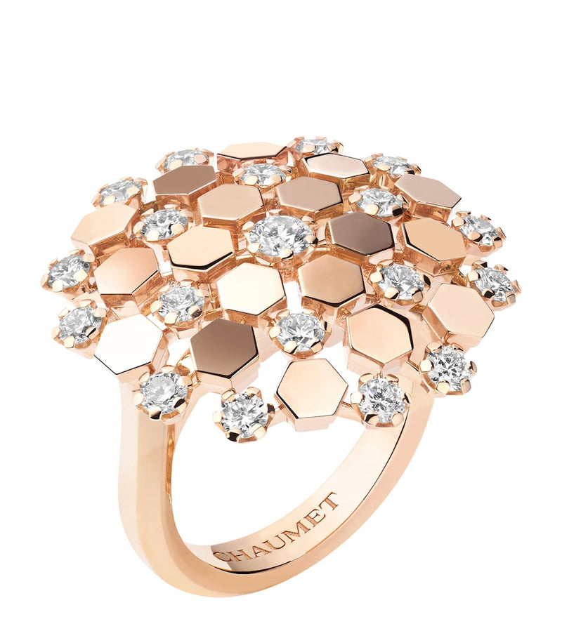 Chaumet Bee de Chaumet rose gold diamond ring, UK version