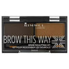 Rimmel Brow This Way Eyebrow Sculpting Kit Dark Brown, imported from the UK