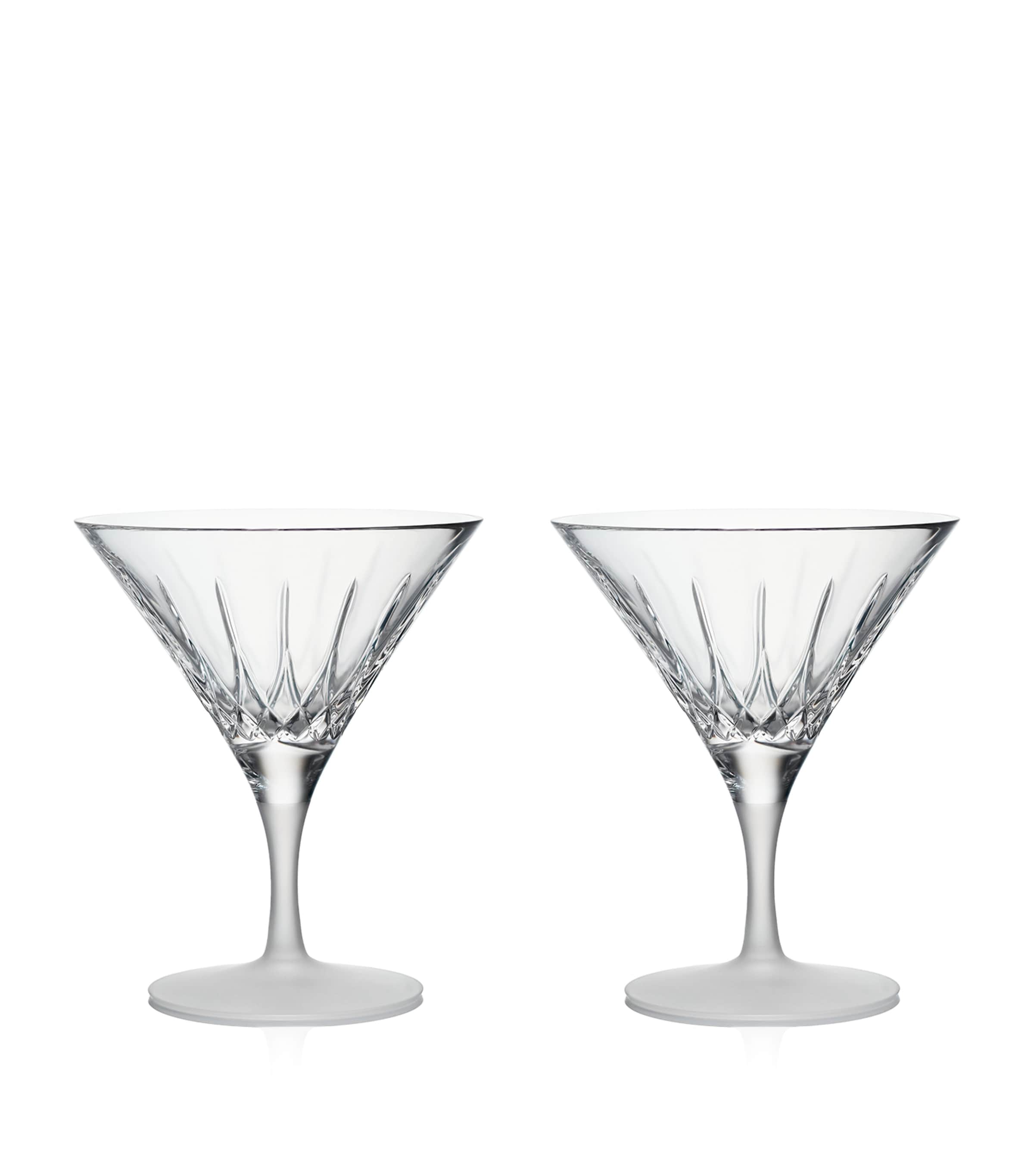 Waterford Lismore Arcus martini glasses set of 2 220ml (British brand)