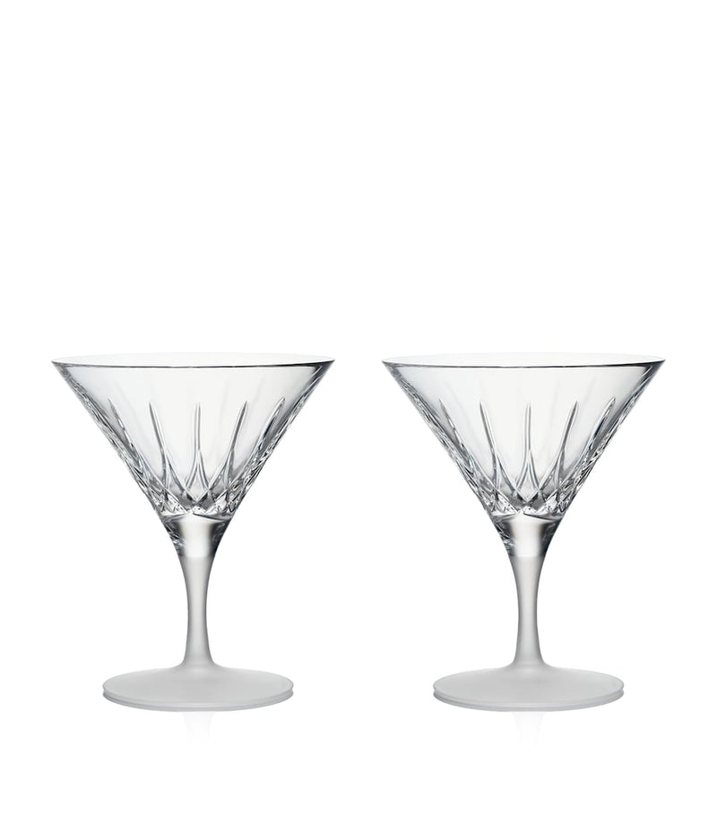 Waterford Lismore Arcus martini glasses set of 2 220ml (British brand)