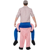 Smiffys pig costume one-piece suit mock legs, imported from the UK