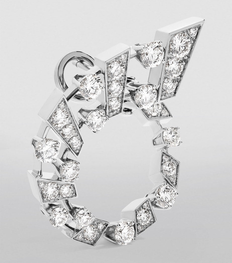 MARLI New York white gold diamond Fifth Avenue earrings, UK version