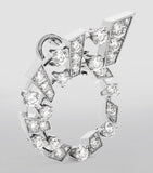 MARLI New York white gold diamond Fifth Avenue earrings, UK version