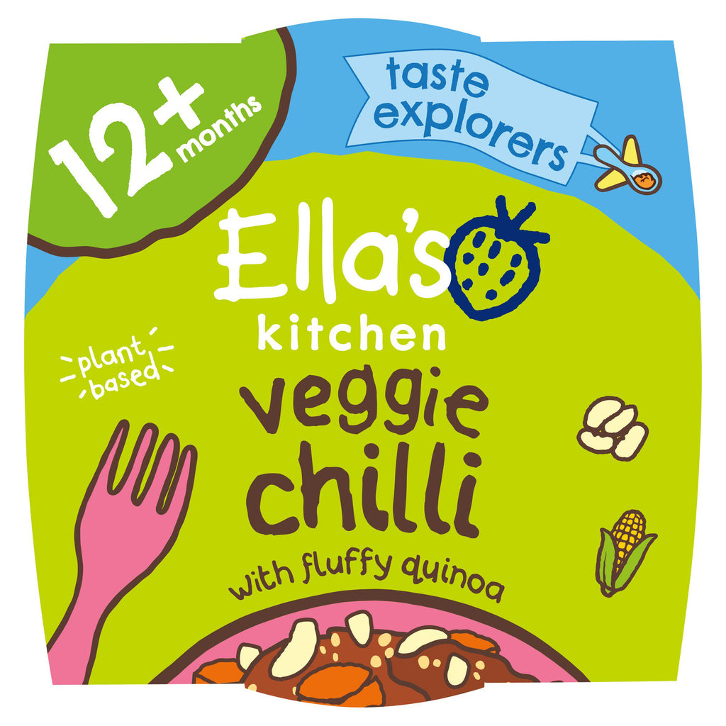 Ella's Kitchen Organic Veggie Quinoa Chilli Toddler Tray Meal 12+ Months 200g