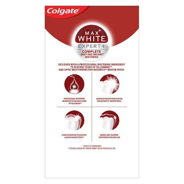 Colgate Max White Expert Complete Toothpaste 75ml GOODS Superdrug   