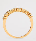 Suzanne Kalan 18kt yellow gold round diamond ring - British product