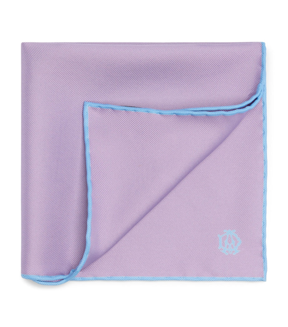 Dunhill mulberry silk pocket square 30cm (British brand)