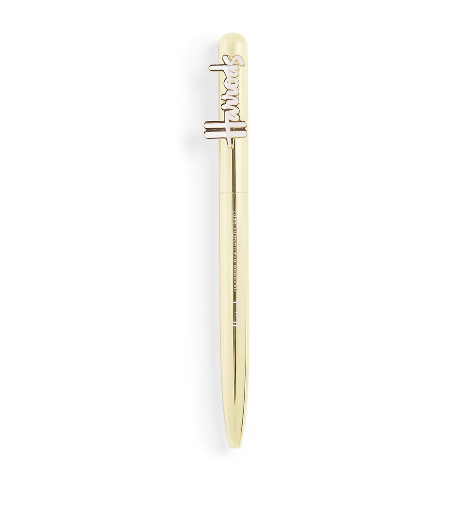 Harrods Logo Topper ballpoint pen with twist mechanism (British brand)