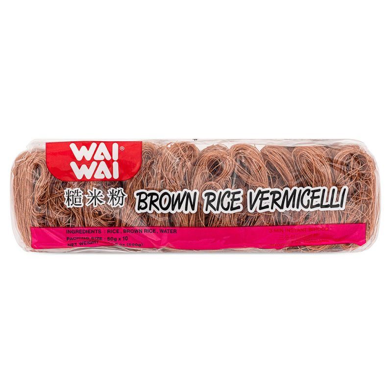 Wai Wai instant brown rice vermicelli 3 minutes - British product