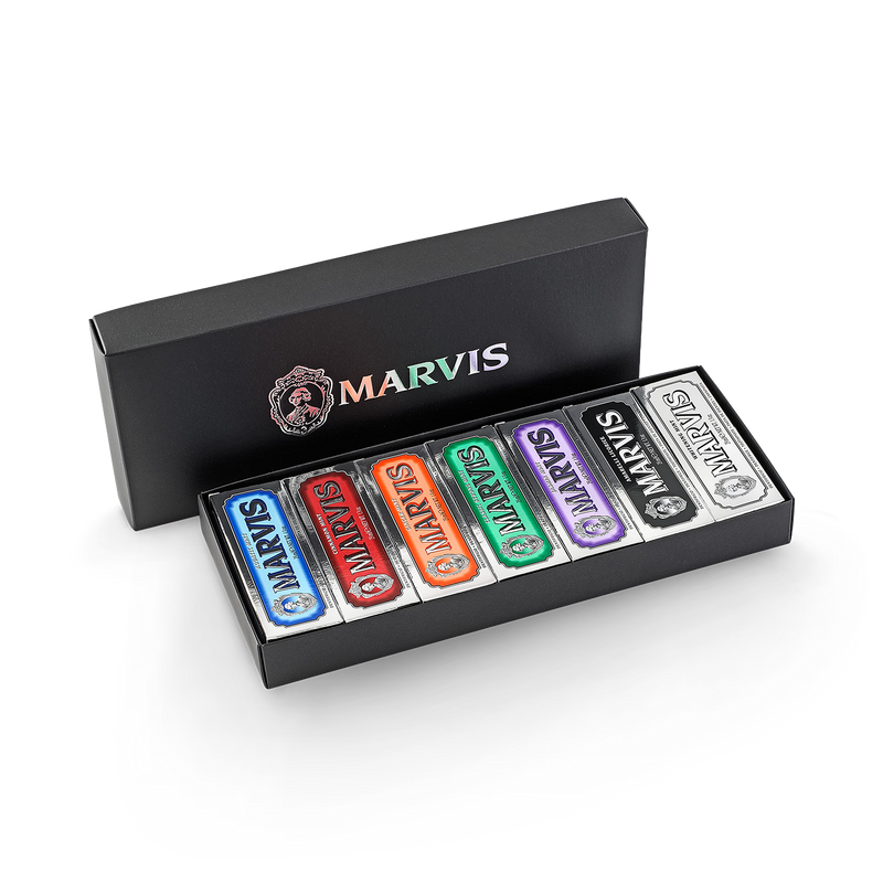 Marvis toothpaste set 7 flavours 25ml, UK version