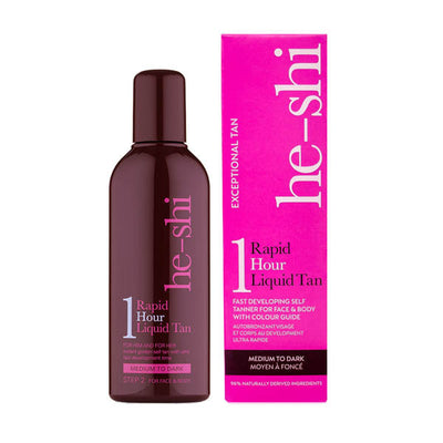 Superdrug He-Shi Rapid 1 Hour Self-Tanning Liquid 150ml- Buy online at McGrocer