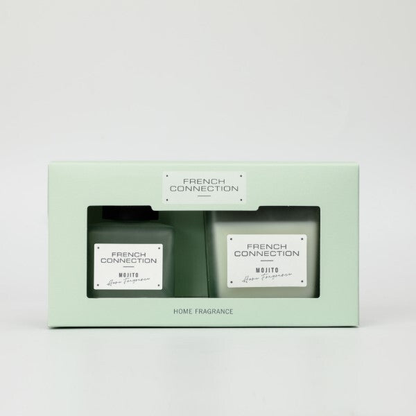 French Connection Mango Mojito diffuser candle gift set, UK version