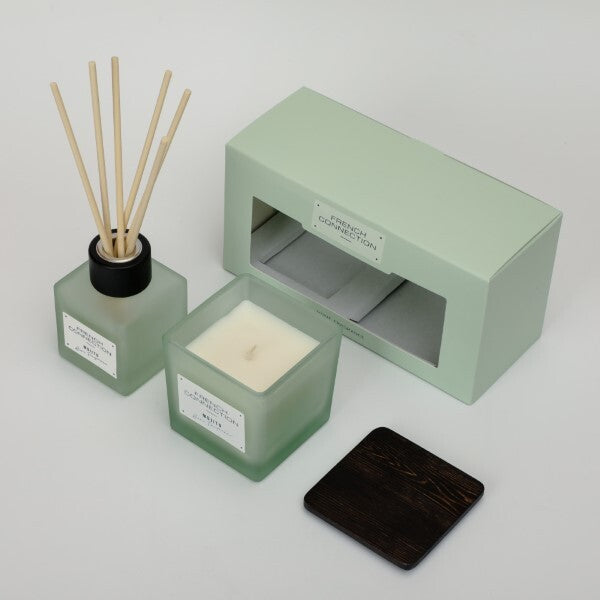 French Connection Mango Mojito diffuser candle gift set, UK version