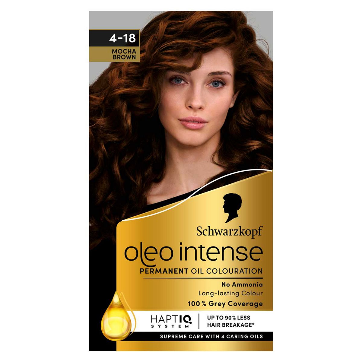 Schwarzkopf Oleo Intense Permanent Oil Colour 4-18 Mocha Brown Hair Dye GOODS Boots   