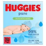 Huggies Pure Baby Wipes 0% Plastic 48s 12 pack GOODS Boots   