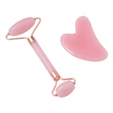 Livingandhome face roller and gua sha tool pink (British brand)