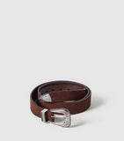 Brunello Cucinelli reversed leather belt 2.5cm, imported from the UK