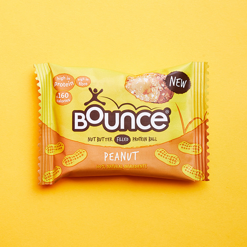 Bounce peanut butter filled protein ball 12x35g, imported from the UK