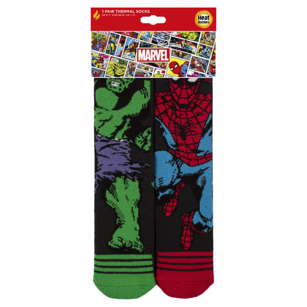 Heat Holders Marvel patterned thermal socks (British brand)