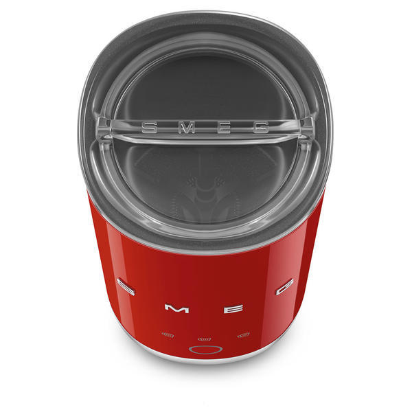 Smeg compact mini milk frother in red - British product