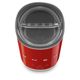 Smeg compact mini milk frother in red - British product