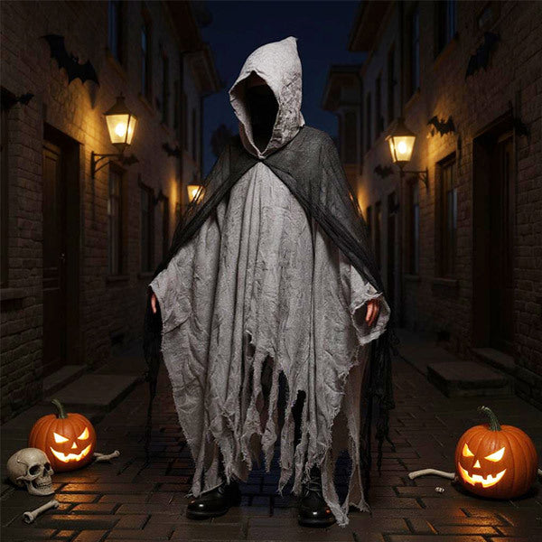 Livingandhome skeleton cloak Halloween costume, UK version