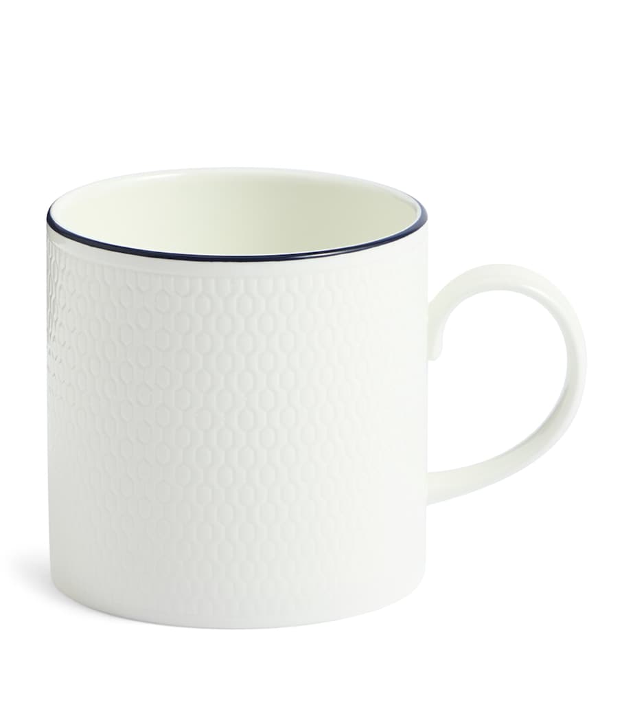Wedgwood fine bone china Gio mug with honeycomb pattern (British brand)