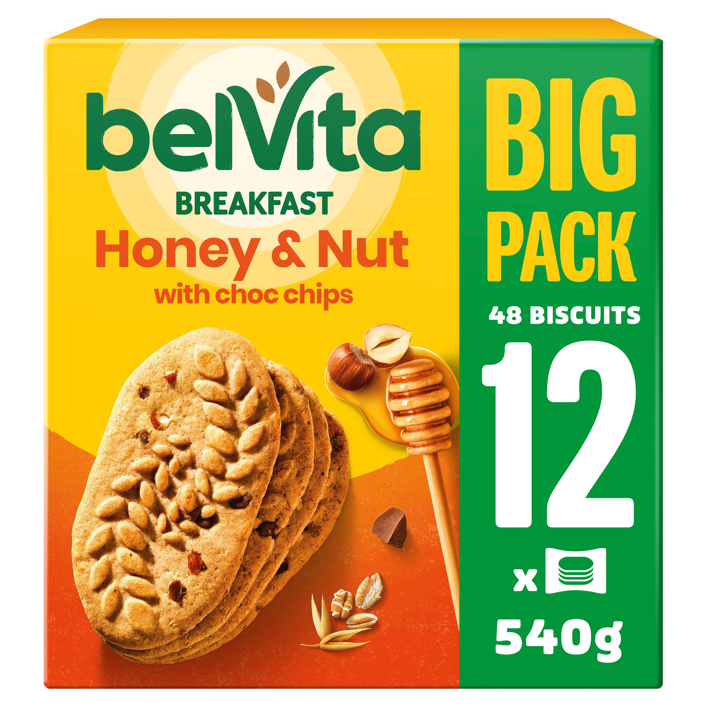 Belvita Breakfast Honey & Nut with Choc Chips 540g GOODS ASDA   