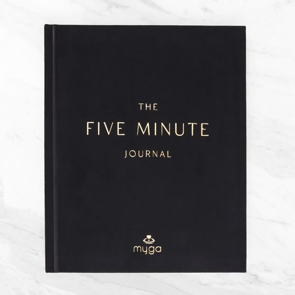 Myga Five Minute Journal guided gratitude journal with prompts, UK version