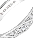 Boucheron platinum diamond Facette wedding band, UK version