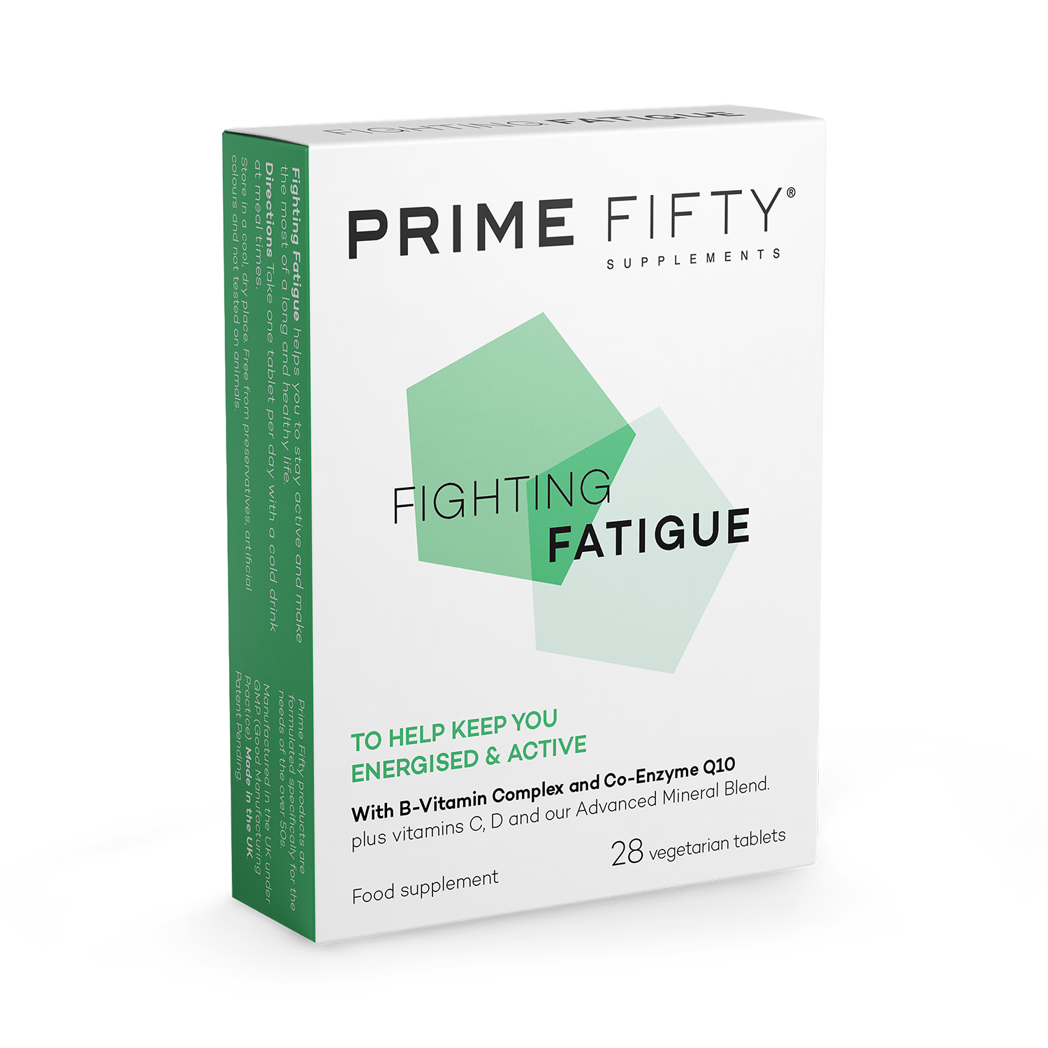 Fighting Fatigue energy supplement with iron and vitamin B12 28 tablets (British brand)
