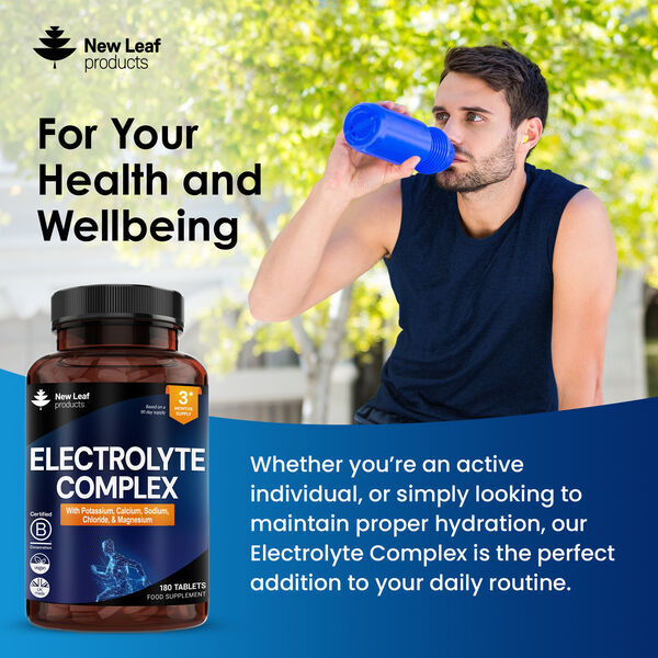 New Leaf electrolyte complex 180 tablets, imported from the UK