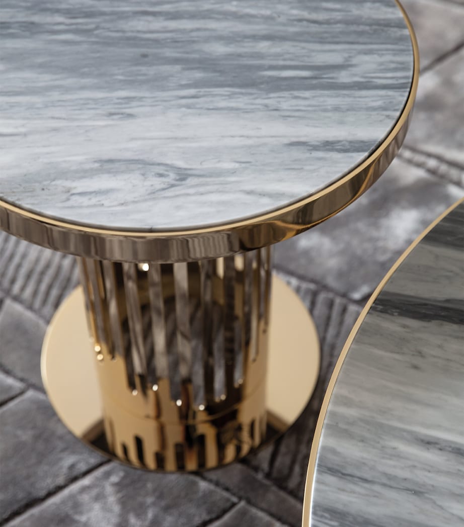 Giorgio Collection Charisma side table marble and steel (British brand)